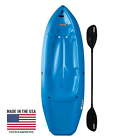 Blue 6 Ft Kayak Blue with Scupper Holes Multiple Footrest Positions