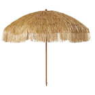 6 feet Beach Umbrella with Sand Anchor, Thatched Tiki Umbrella
