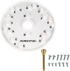 POWERTEC 71369 Universal Router Base Plate with Centering Pin | 6-1/2