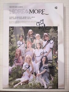 TWICE [MORE & MORE] All Member Autographed Signed Album