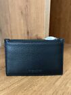 NWT Coach Men’s Slim Zip Card Case Leather Wallet Black