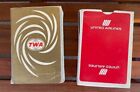 Vintage TWA & United Airlines Playing Cards from the 1970s