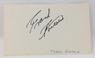 Frank Fontaine Signed Autograph Jack Benny Jackie Gleason Tonight Show 3x5 Index