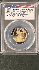 2021-W 10$ Gold Eagle 1/4 oz. Type-1 Coin PCGS PR69DCAM Reagan LEGACY Signed!