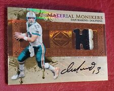 DAN MARINO 2007 LEAF LIMITED AUTO PATCH 09/25 MATERIAL MONIKERS JERSEY AUTOGRAPH