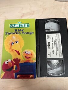 SESAME STREET KIDS' FAVORITE SONGS Vhs Video Tape 1999 Jim Henson Muppets Sony