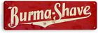Burma Shave Sign Shaving Parlor Barber Shop Rustic Metal Tin Sign D164
