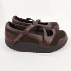 Skechers Shape Ups Women's Mary Jane Toning Leather Shoes Brown SN11802 Size 7.5