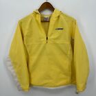 Reebok Windbreaker Jacket Men's S Yellow 1/4 Zip Pullover Vintage 90s