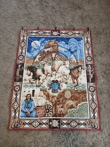 New ListingWestern Tapestry indian Wall Hanging quilt Fabric Pillow  Quilting Art Decor