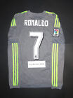 2015/2016 Adidas Real Madrid Cristiano Ronaldo Long Sleeve Away Kit Jersey Shirt