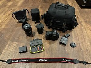 Canon 5D Mark III With 24-105 And 10-20mm Lenses, Case, Cards, Reader, Battery