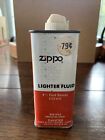Vintage Zippo Lighter Fuel Fluid Tin Can 4.5 oz Advertising Collectible Empty