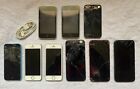 LOT OF 9 IPHONES & IPODS SOME WORKING AND SOME NOT WORKING