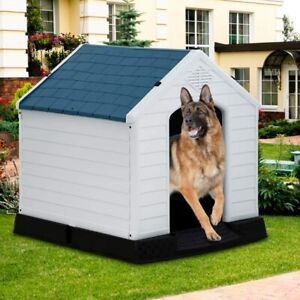 New All-Weather Large Dog House Shelter Easy to Assemble Perfect for Backyards