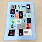 Handmade Alphabet Embroidery Hand Stitch Baby/Toddler Cotton Crib Quilt