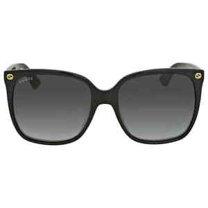 Gucci Grey Gradient Cat Eye Ladies Sunglasses GG0022S 001 57 GG0022S 001 57