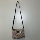Kate Spade Crossbody  Animal Leopard Patent Leather Coated Canvas Purse Bag