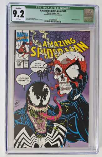 Amazing Spider-Man #347 | Signed by Erik Larsen | CGC 9.2 WP (Qualified)