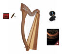 Roosebeck Minstrel Harp 29-String w/ Full Chelby Levers + Book + Tuner