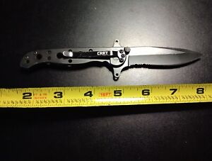 CRKT M16-10KSF Carson Design Frame Lock Combo Edge Tanto USED Pocketknife KP03