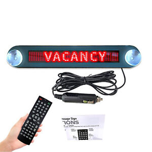 12V Car LED Programmable Showcase Message Sign Scrolling Display Lighting Board