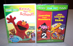 Sesame Street Ready For School, Learning About Numbers & Learning To Share (DVD)