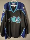 Rare Worcester IceCats AHL 5th Anniversary Black Replica Game Jersey Size {N}