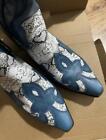 Mens Retro Embroidered Mid Calf Western Cowboy Color stitching Boots Shoes sz