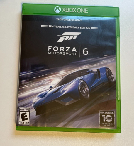Forza Motorsport 6 TEN YEAR ANNIVERSARY EDITION (Xbox One) *CIB* DLC Included