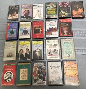 Tape Cassette LOT of 21 Classical and Opera tapes LISTED Tchaikovsky Previn etc