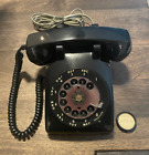 Vintage ITT Black Rotary Dial Phone Desk Top Telephone