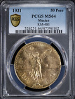 1931 Mexico Gold 50 Pesos PCGS MS 64