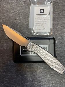 Brown Knives Mini FSD-I #313 Titanium - Magnacut / USA-made knife! Hard to find