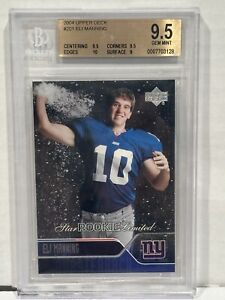 BGS 9.5 2004 Upper Deck Eli Manning #201 Star Rookie Limited Rookie RC NY Giants