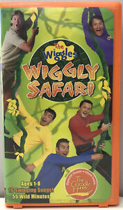 The Wiggles Wiggly Safari VHS Video Tape Steve Irwin Crocodile BUY 2 GET 1 FREE!