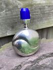 Vintage Sterling Silver Perfume Bottle With Lapis Threaded Stopper Taxco Mexico