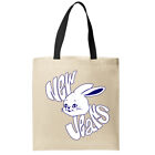 KPLUSPOP NewJeans Bunny K-POP Logo Graphic Tote Shoulder Bag