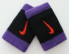 Nike Swoosh Doublewide Wristbands Black/Court Purple/Chile Red Unisex