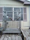 74 Inch Tall and 44 Inch Wide Stainless Steel Bird cage with Tray