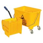 5 Gallon 20L Commercial Mini Mop Bucket with Wringer Combo Cleaning Cart Wringer
