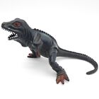 Vintage 80's Dinosaur T Rex Lizard Monster Hong Kong Figure Toy Black