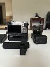 2 Sony a6000 white with Sony 16-50mm lens and various accessories + MEKE Dual