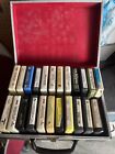 Lot of 23 8 track tapes with Carry Case Untested