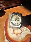 vintage bulova daydate automatic Textured Dial 10krg Band