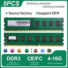 Wholesale 5PCS 4GB 8GB PC-1333 Desktop ddr3 1600 MHz ECC 240-Pin DIMM Memory RAM