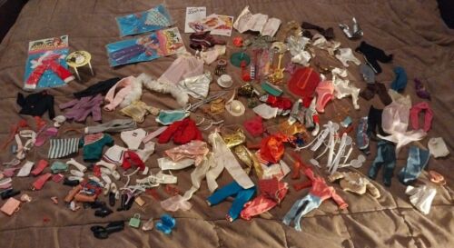 New Listing Vintage 1960s-1980s BARBIE Clothing and Accessories Lot ! JEM, SUPERSTAR BARBIE
