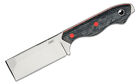 CRKT 4037 RAZEL FIXED BLADE KNIFE D2 CHISEL BLADE BLACK RESIN HANDLE with SHEATH
