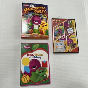 Barney Halloween Party DVD 2009 / Red Yellow & Blue / Plus A 4 DVD Set