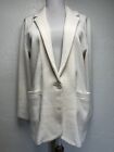 J Crew Cecile Relaxed Fit Sweater Blazer Sz XS Ivory Pockets Cotton Wool BF013